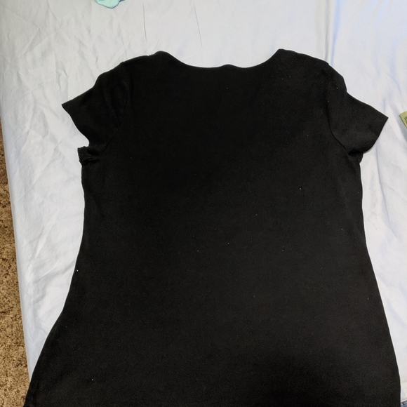 Chaps women's black tie up top - Picture 3 of 5